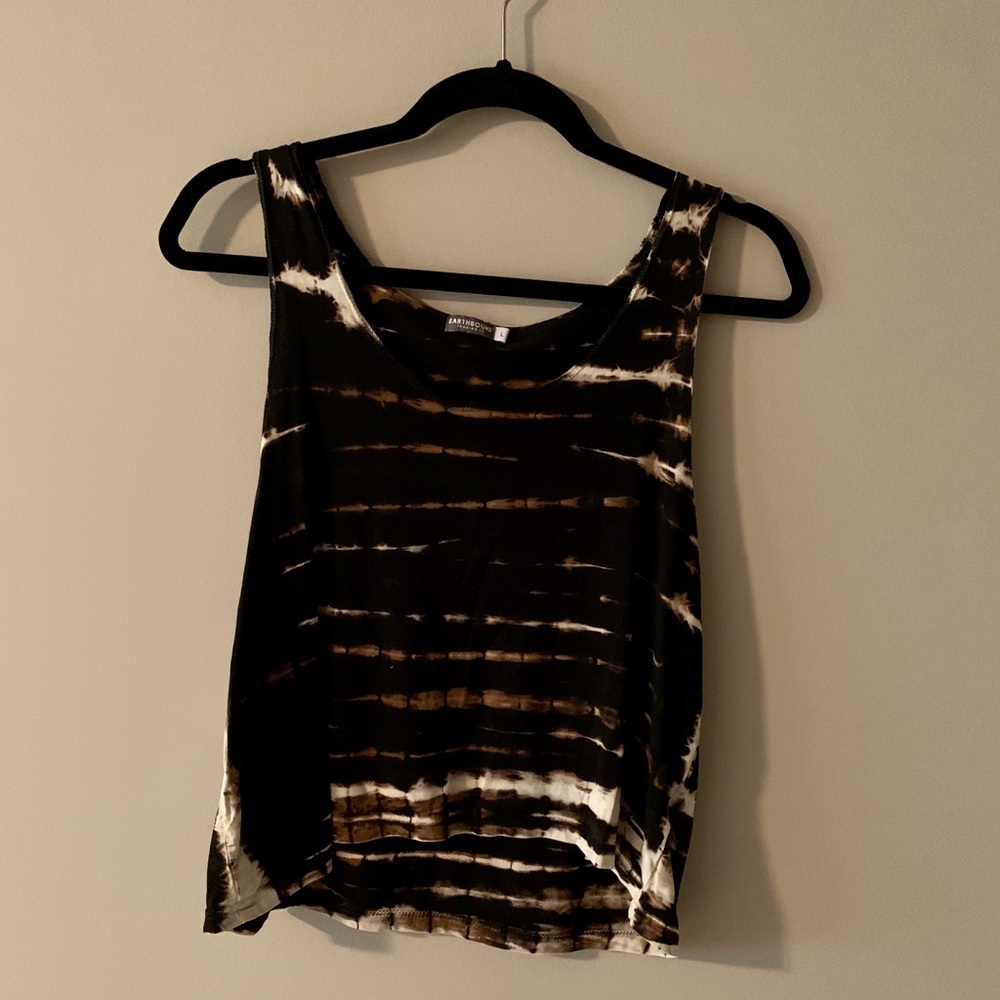 Black, Tan, & Cream Tank Top